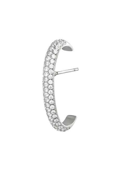 Earcuff Piercing Bold σε ασημί χρώμα από ορυχαλκο  (1 τεμάχιο)
