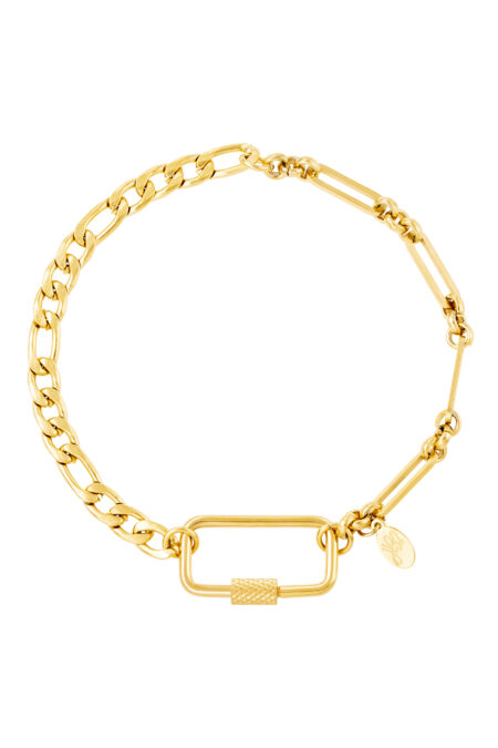 Βραχιόλι από ατσάλι σε χρυσό χρώμα