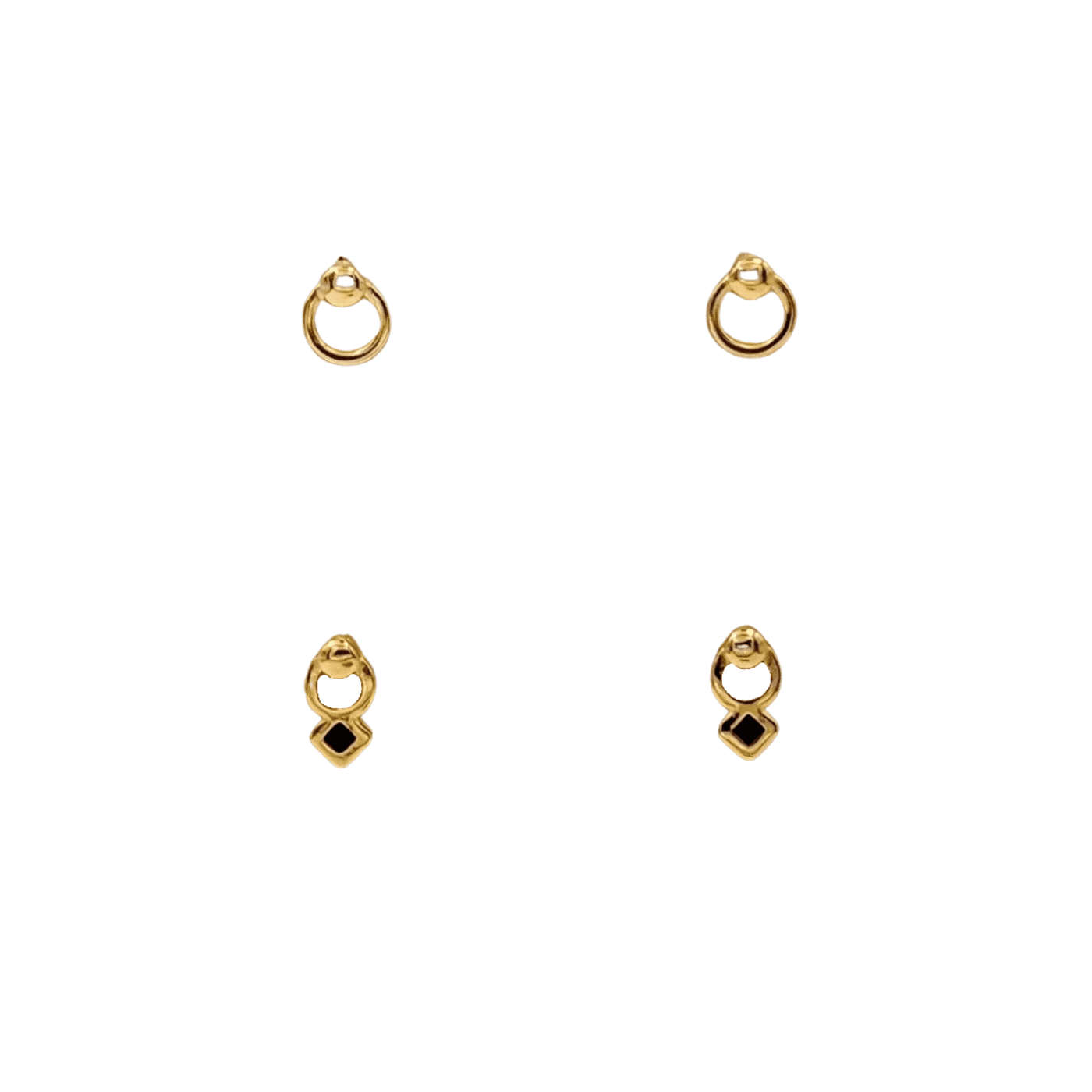 Σκουλαρίκια Picolli Dois σε χρυσό χρώμα