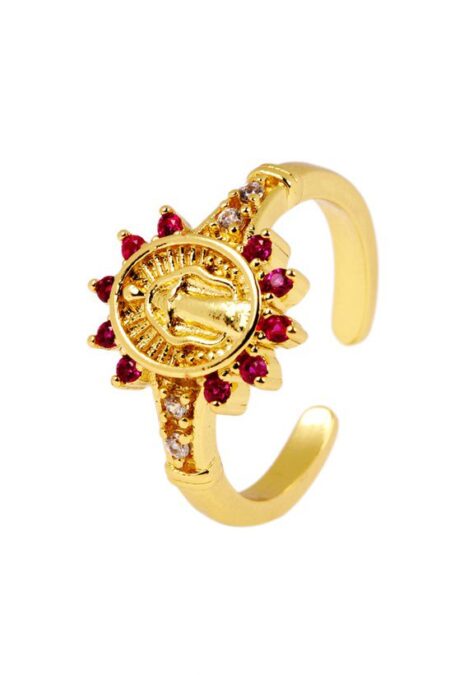 Δαχτυλίδι santita σε χρυσό χρώμα από ατσάλι One size