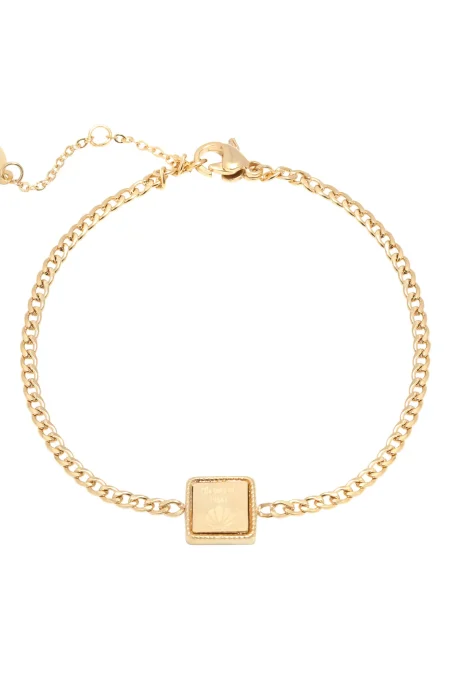 Ατσάλινο βραχιόλι Mermaid Vibes σε χρυσό χρώμα