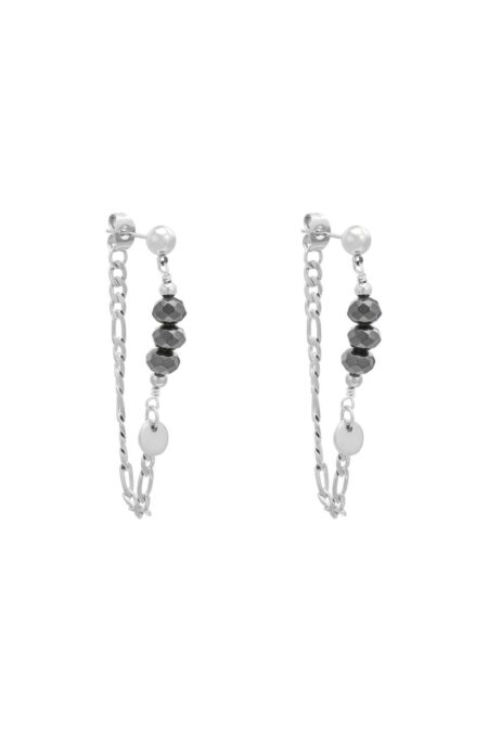 Earrings Chained On Beads