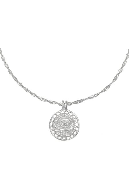 Κολιέ Mr. Sun Silver Stainless Steel