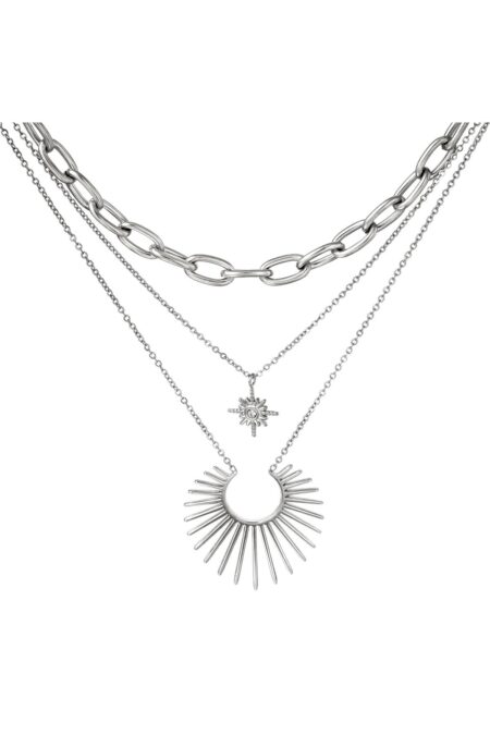 Κολιέ Starry Night Silver Stainless Steel