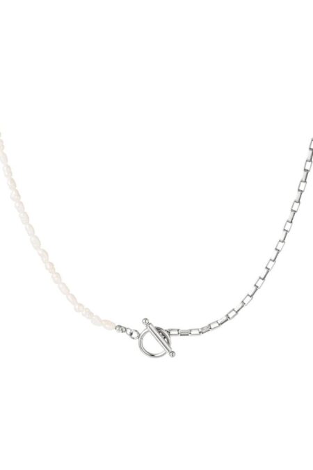 Stainless steel Κολιέ Silver