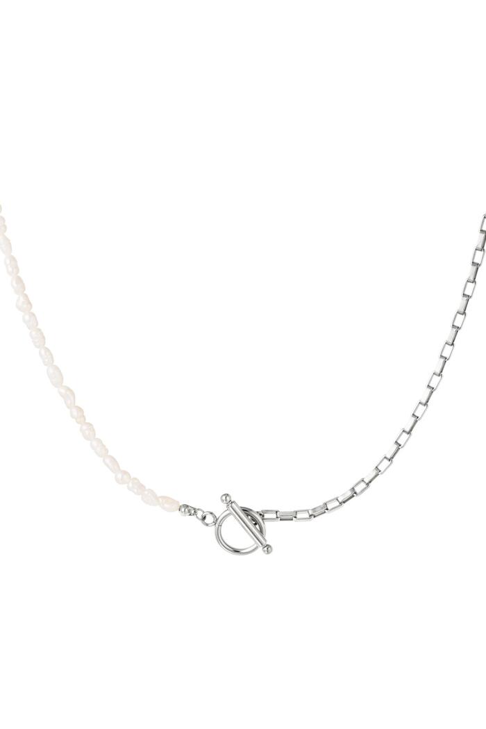 Stainless steel Κολιέ Silver