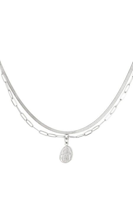 Κολιέ Pendant Handeye Silver Stainless Steel