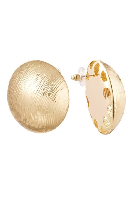 Earrings dome structure - gold Metal
Gold