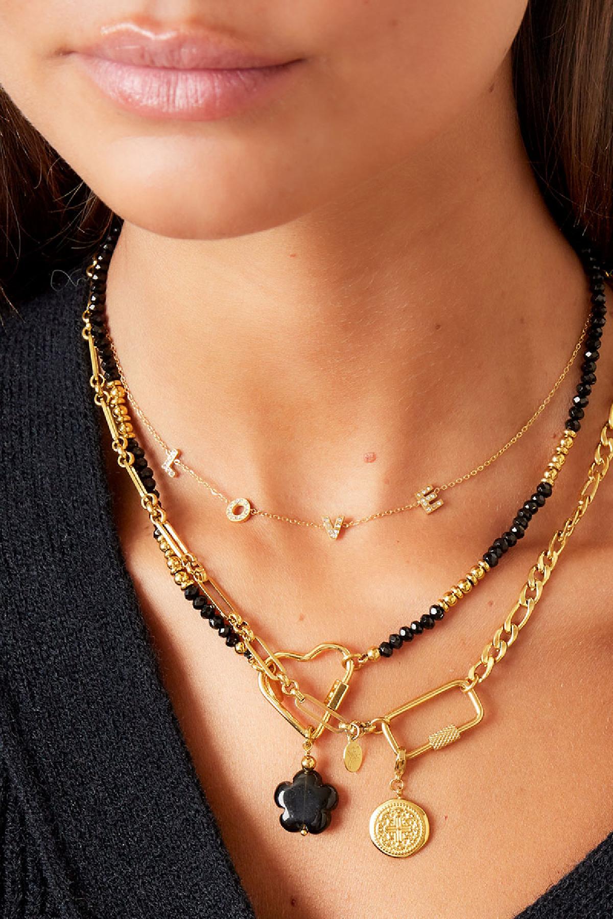 Stainless steel necklace Gold