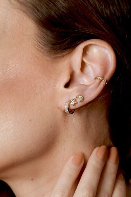 Earrings Moonlit Gold Copper,Stainless Steel  (1 τεμάχιο)