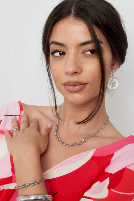 Link chain 2 sizes - silver