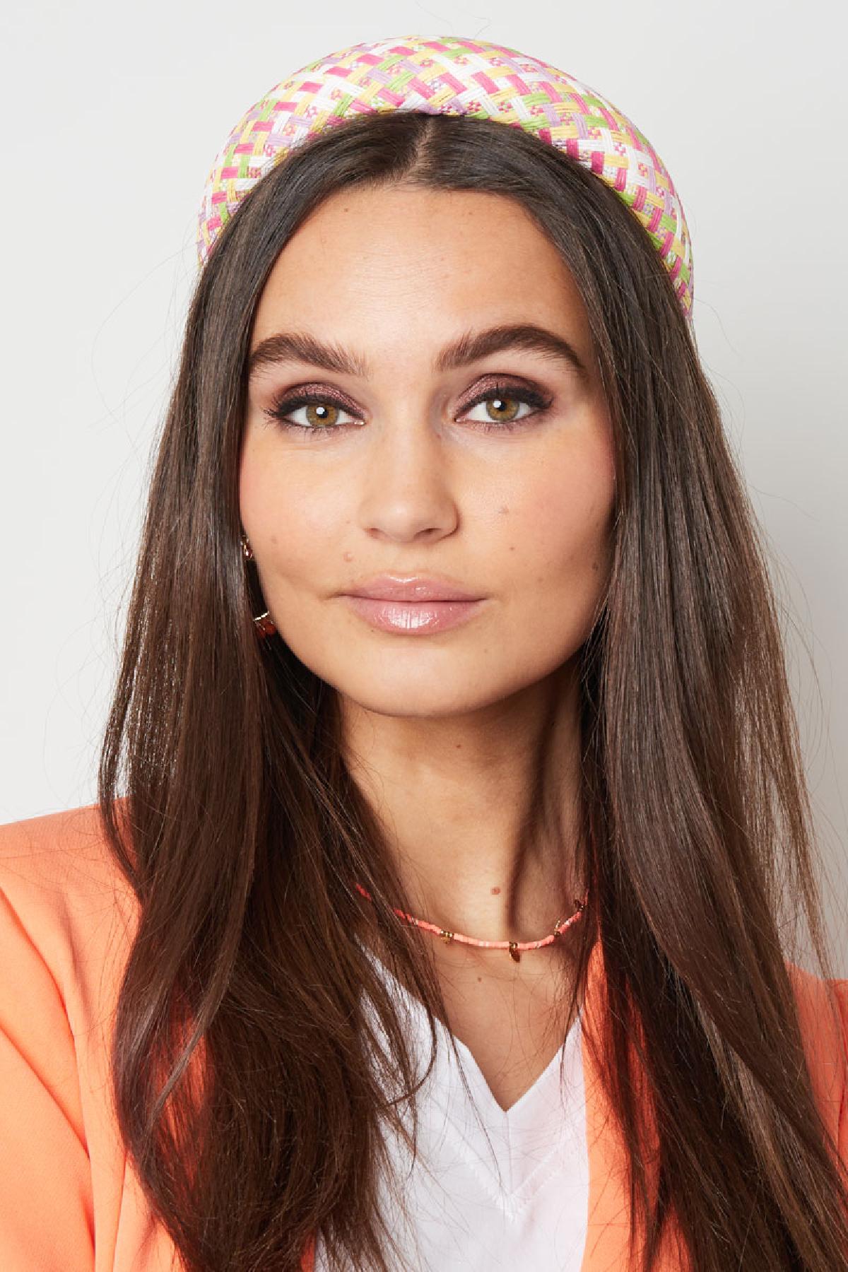 Hair band multi-colored Fabric