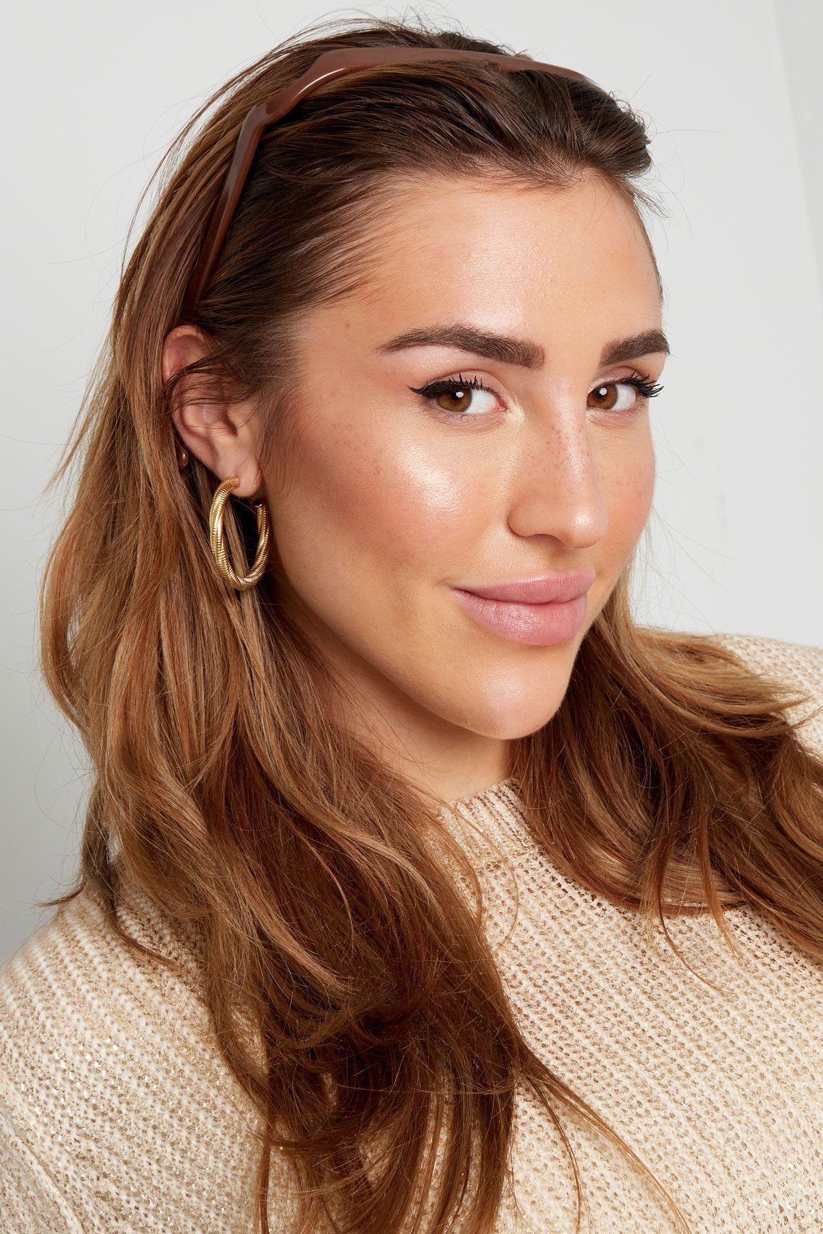 Square headband - gold