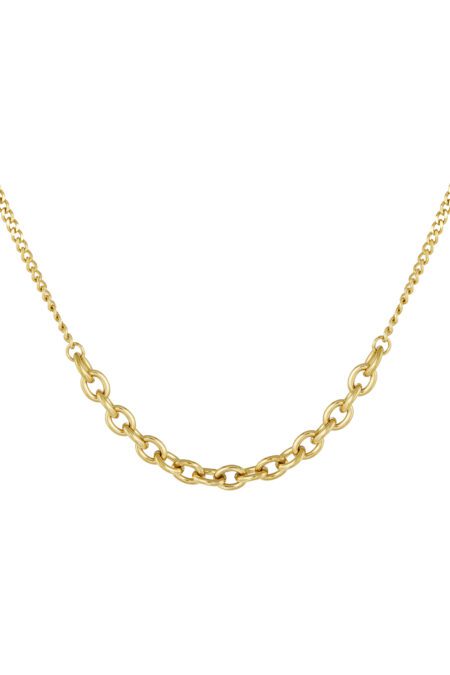 Link chain 2 sizes - gold