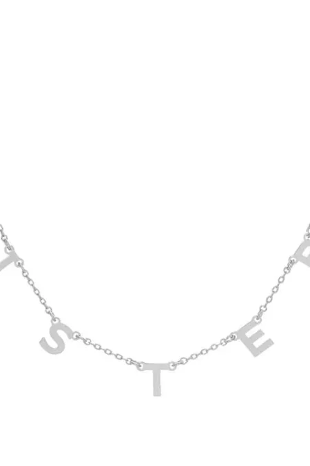 Necklace Sisters Forever Friends Silver Stainless Steel (two necklases)
