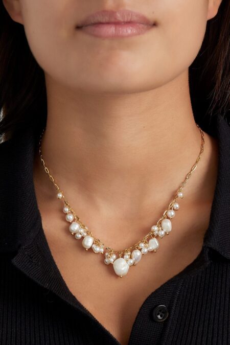 Cheerful charms necklace - Gold color