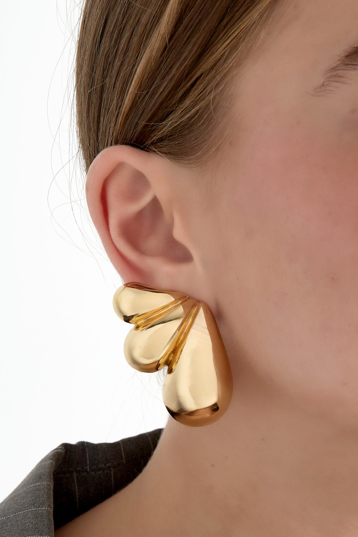 Dew drops earrings - Gold color