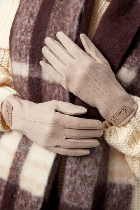 Timeless chic glove - beige Polyester One size - one size
