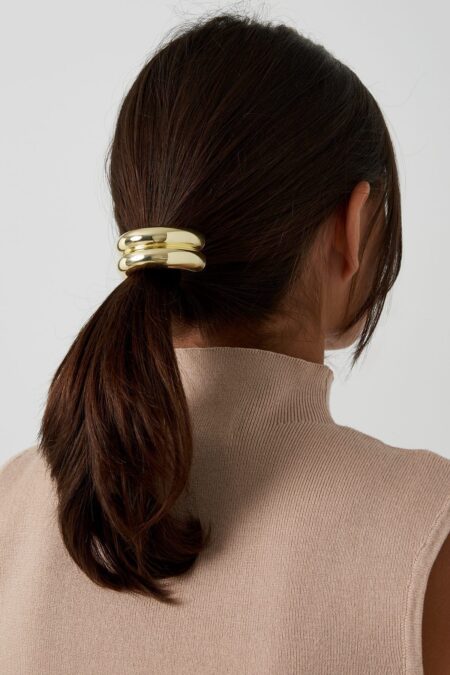 Refined touch hair elastic - Gold color