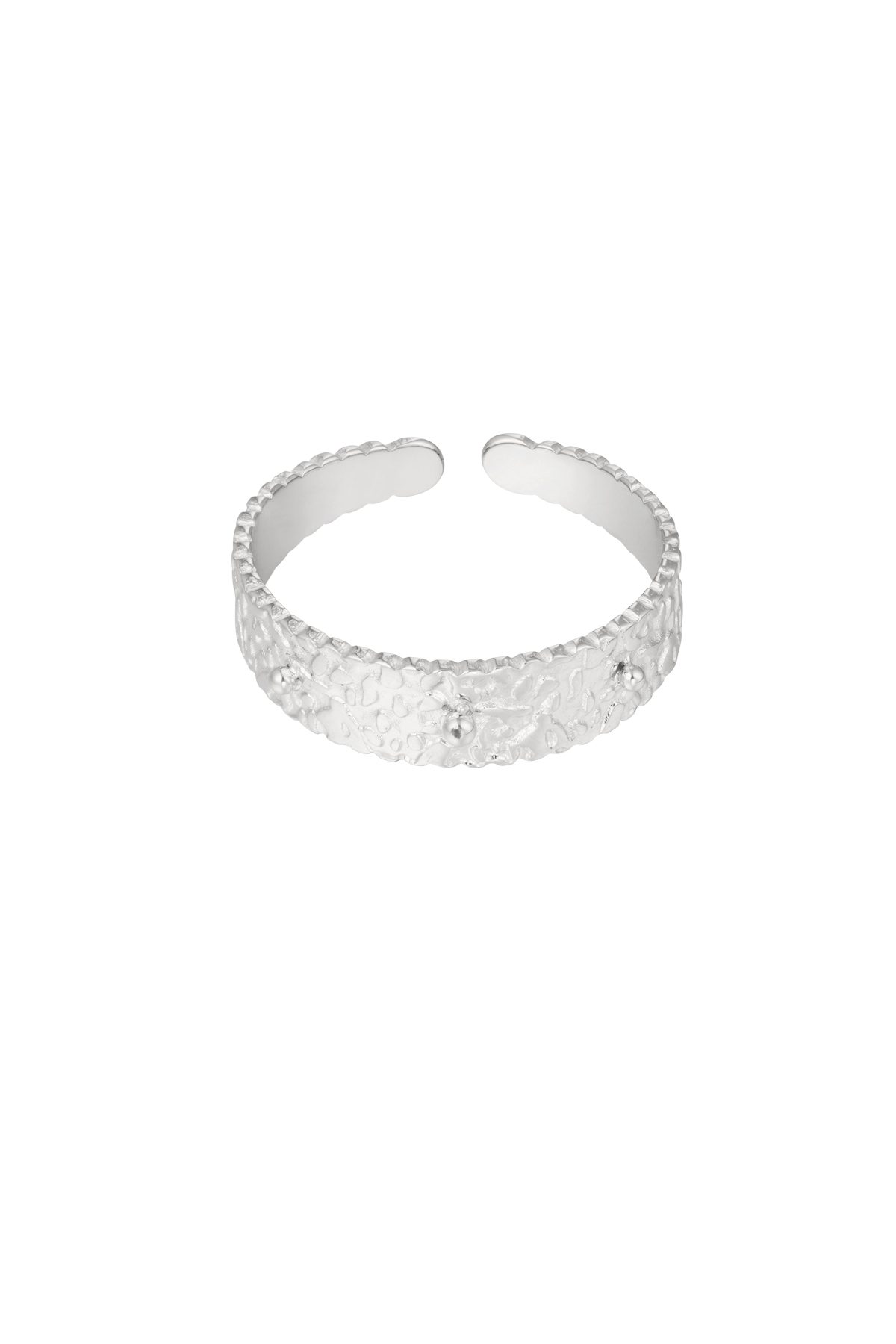 Ring with elegant print - Silver Color color - One size