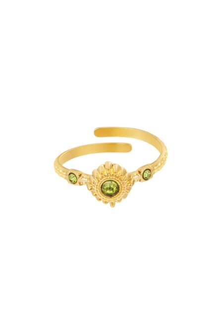 Ring magic stones - green - One size