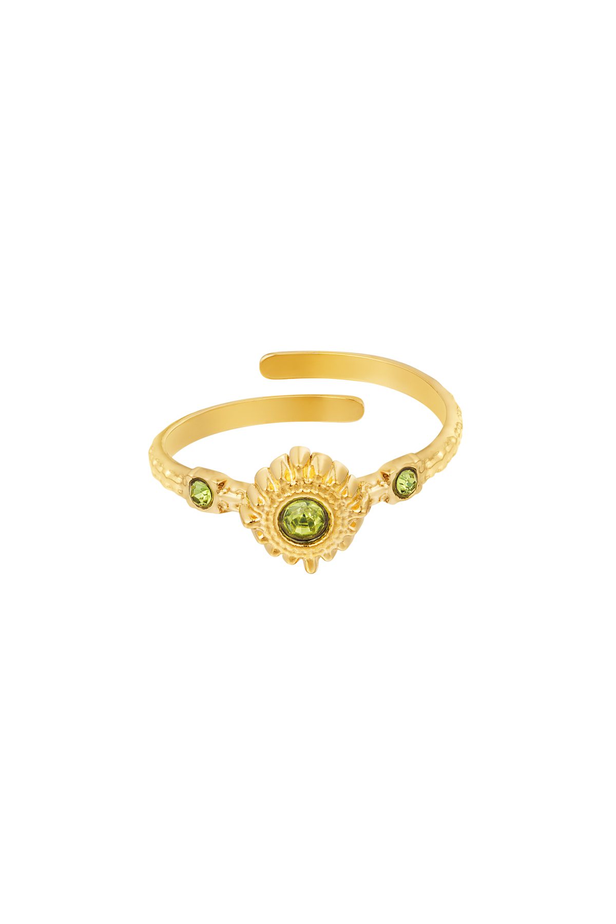 Ring magic stones - green - One size