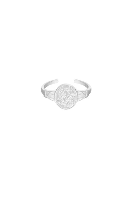Ring flower One size - Silver Color color
