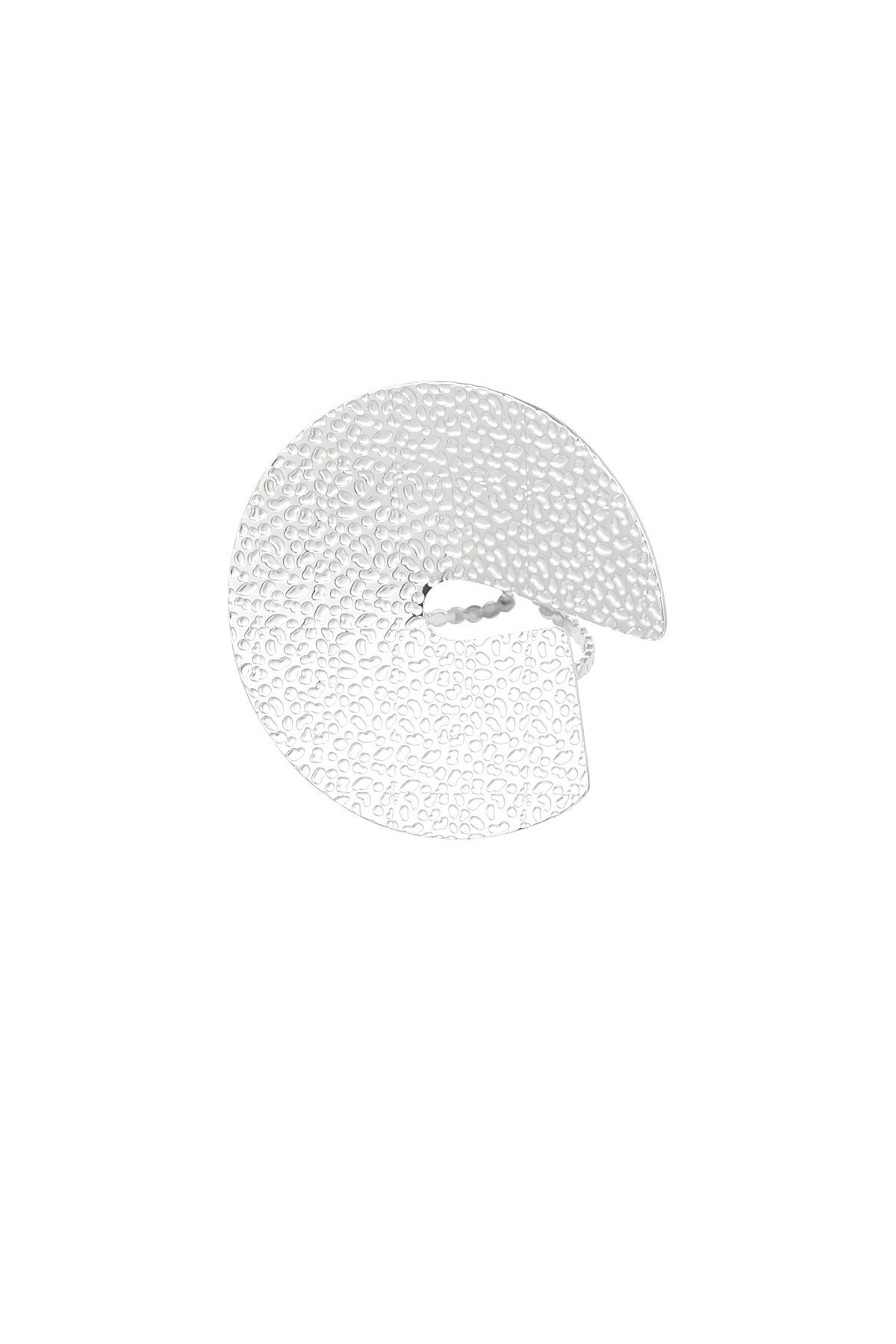 Open circle ring - Silver Color color - One size