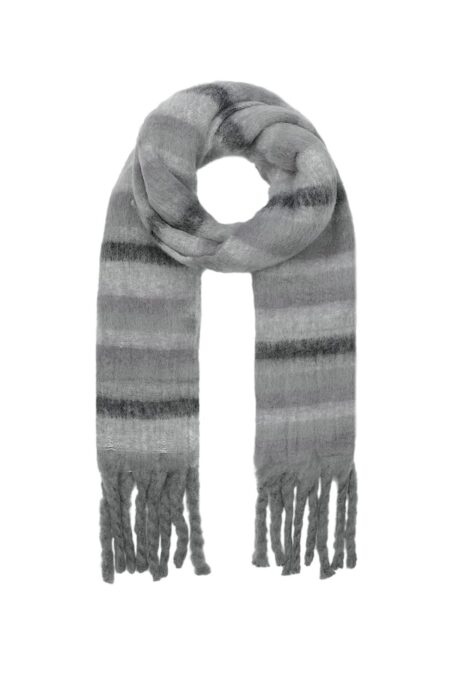 Life in Stripes scarf - gray - one size