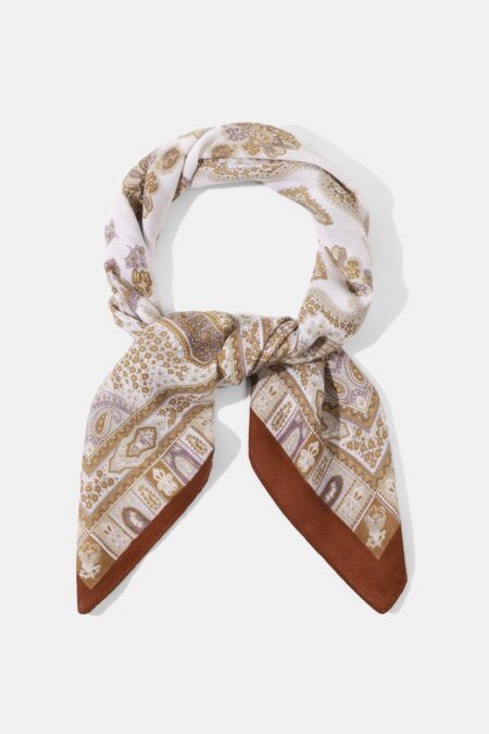 Elegant Cashew Flower Rayon Bandana 70cm x 70cm