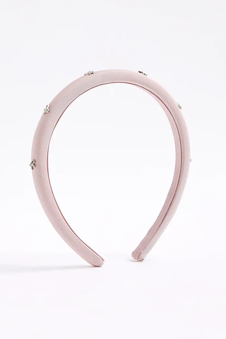 Sweet Bow Knot Headband pink / silver