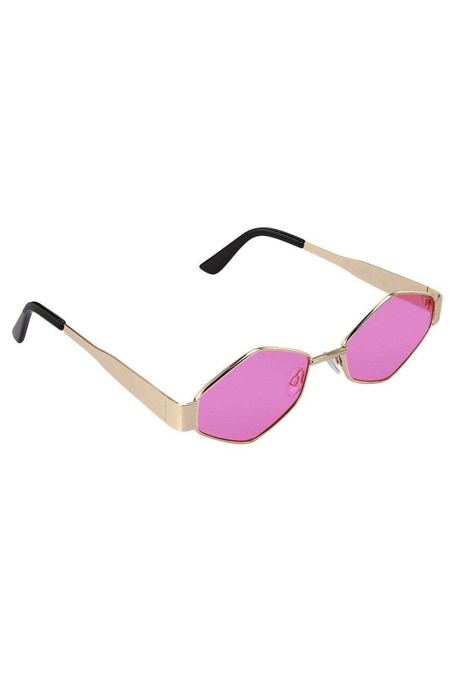 sunglasses all night long - gold / pink- one size (δεν περιλαμβάνει θήκη)