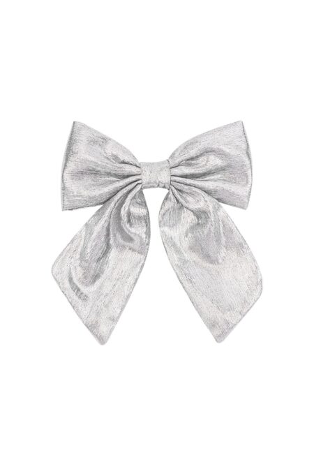 bow hair clip - Metallic