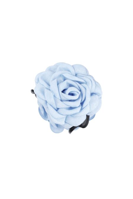 Rose hair clip - Light Blue