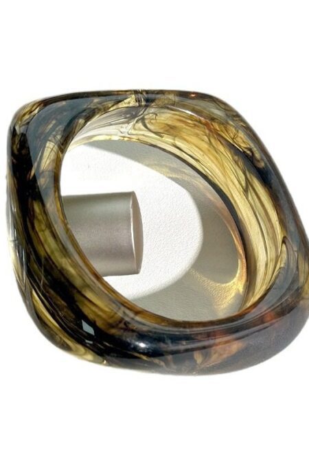 Retro Geometric Resin Bangles (εσωτερική διάμετρος ~63mm)