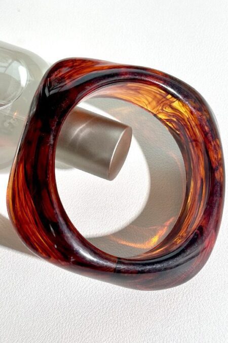 Retro Geometric Resin Bangles εσωτερική διάμετρος ~63mm)