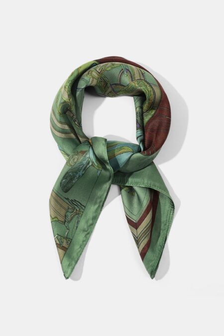 Vintage Horse Rayon Bandana 70cm x 70cm